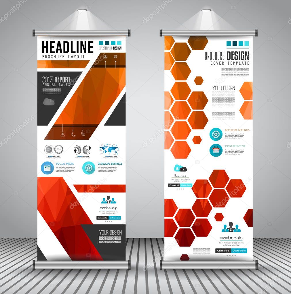 Advertisement roll up business flyers 