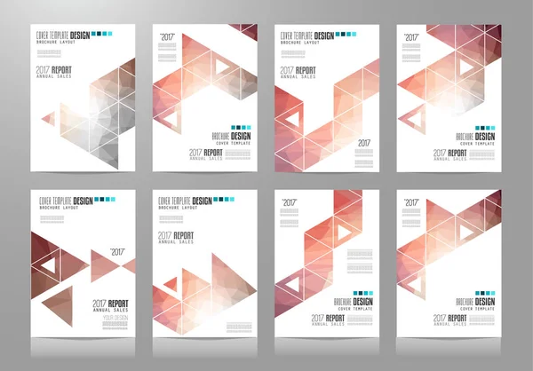 Set di modelli di brochure — Vettoriale Stock