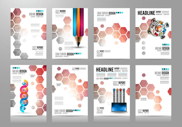 Set of Brochure templates