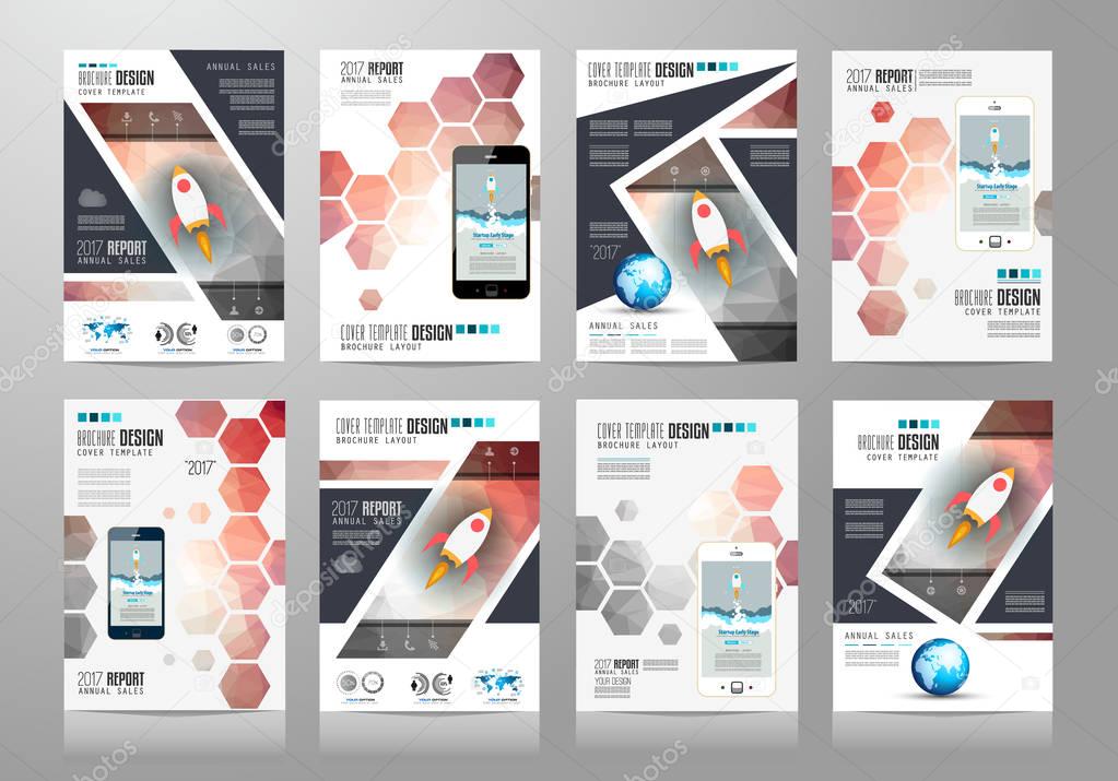 Set of Brochure templates