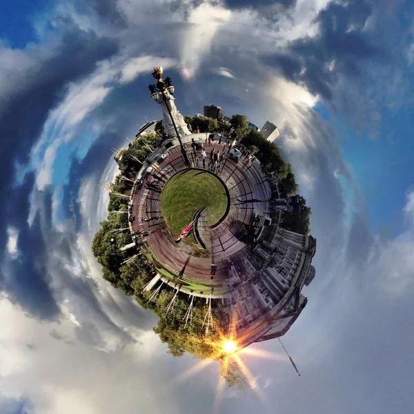 Buckingham Sarayı Dairesel Panoraması, Londra — Stok fotoğraf