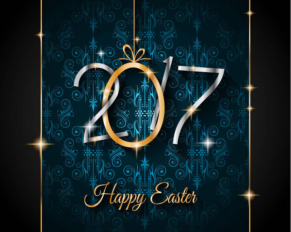 Happy Easter modern and elegant background