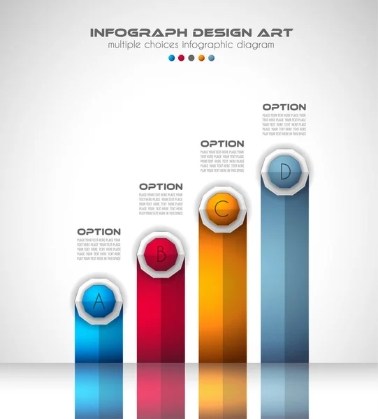 Infografía Plantilla de folleto — Vector de stock