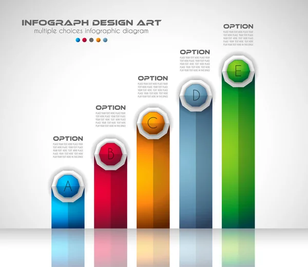 Modelo de Brochura do Infográfico — Vetor de Stock