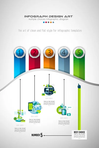 Sablon Infograph brosúra — Stock Vector