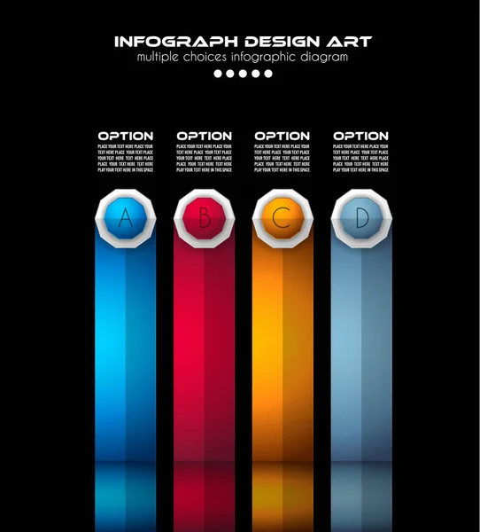 Modèle de brochure Infographie — Image vectorielle