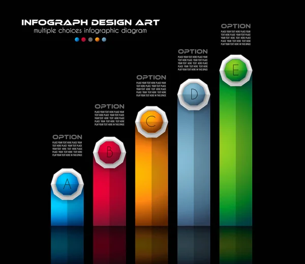 Infograph брошура шаблон — стоковий вектор