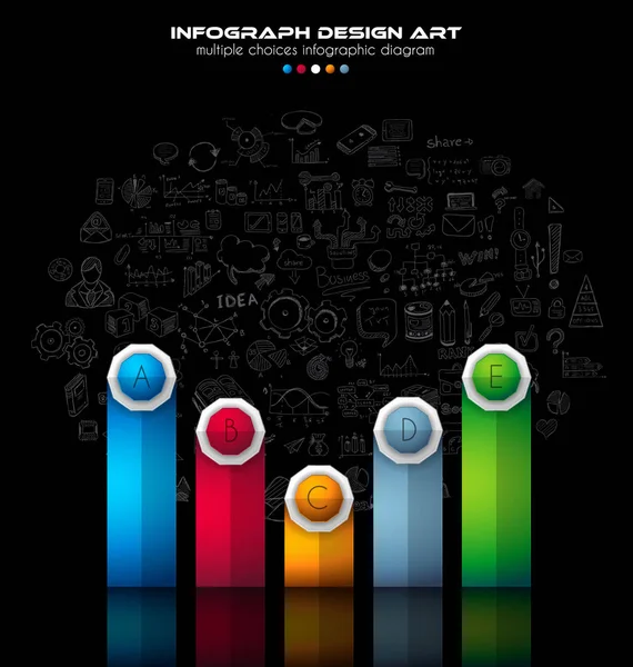 Modelo de Brochura do Infográfico — Vetor de Stock