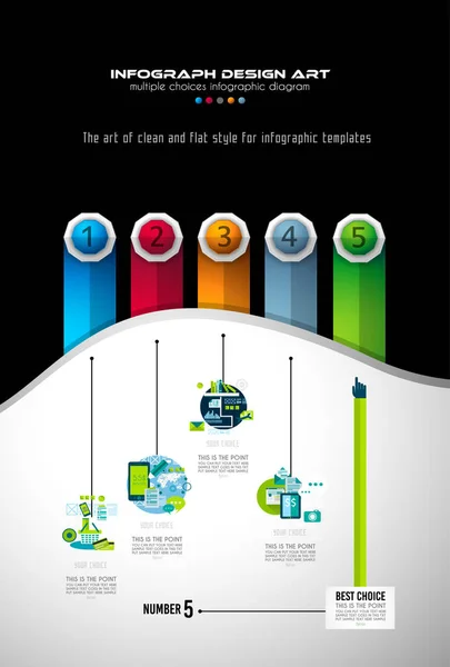 Infograph brožura šablona — Stockový vektor