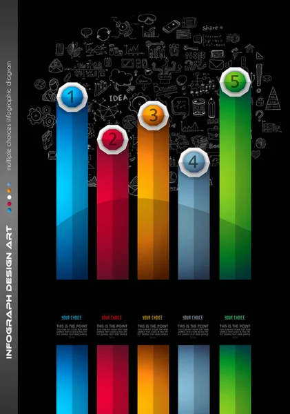Infograph Brochure sjabloon — Stockvector