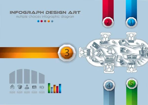 Modelo de Brochura do Infográfico — Vetor de Stock