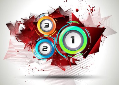 Infograph şablon tasarım öğeleri ile 