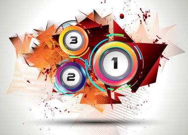 Infograph şablonu birden çok seçenek ile 