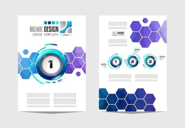 Brochure skabelon, Flyer Design – Stock-vektor