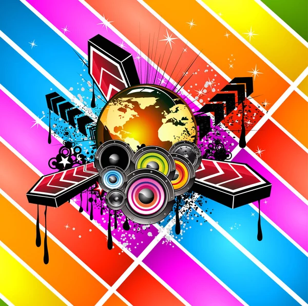 Club Disco Flyer-sjabloon — Stockvector