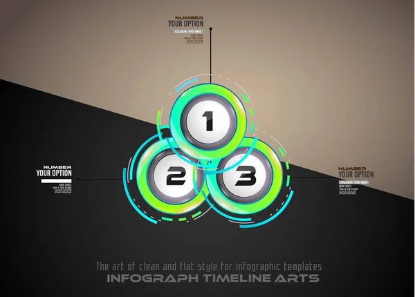 Infograph template with multiple choices