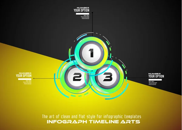 Infograph 서식 파일 다중 선택 — 스톡 벡터