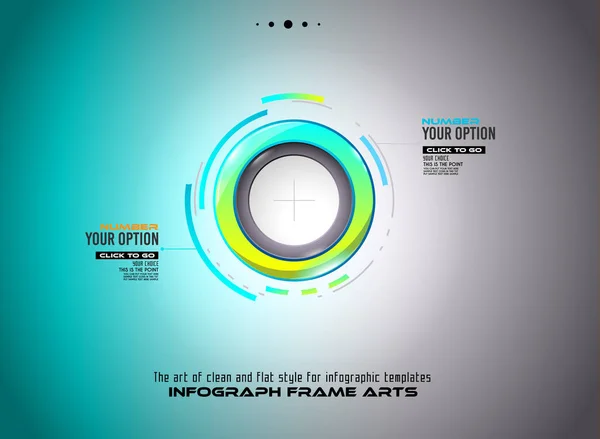 Modèle d'infographie avec plusieurs choix — Image vectorielle