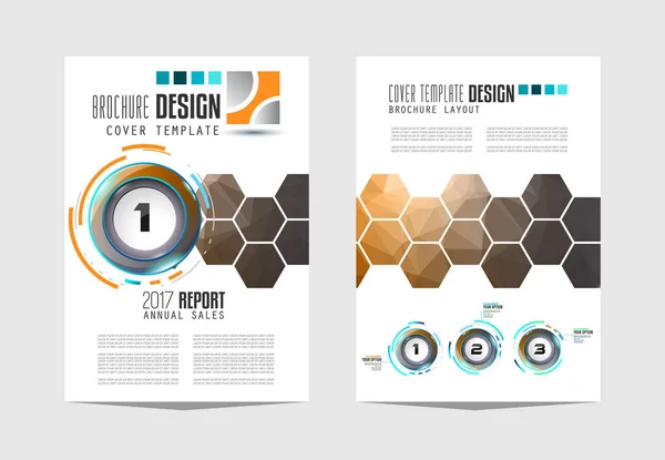 Modèle de brochure, Conception de dépliants — Image vectorielle