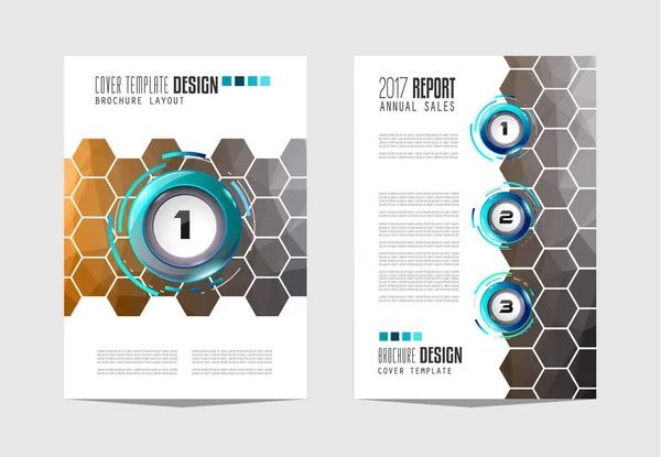 Modèle de brochure, Conception de dépliants — Image vectorielle