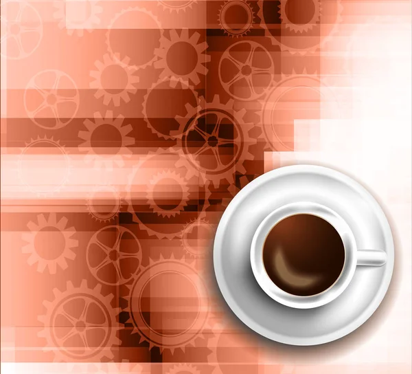 Taze kahve ile şablonu — Stok Vektör