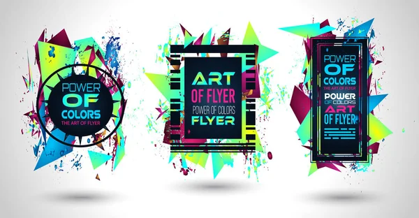 Cadre futuriste Art Design — Image vectorielle