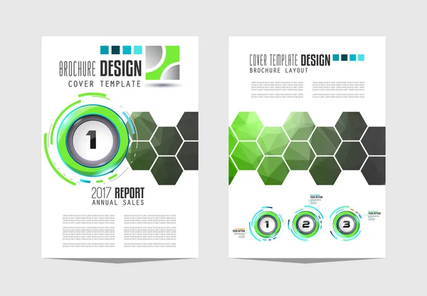 Modèle de brochure pour la présentation des entreprises — Image vectorielle