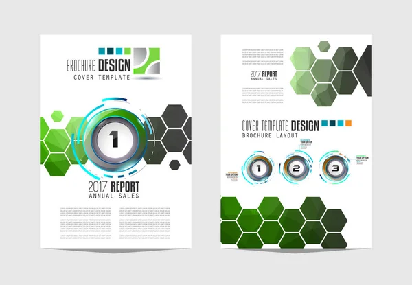 Broschüre Vorlage für Geschäftspräsentation — Stockvektor
