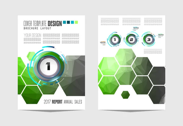 Modèle de brochure pour la présentation des entreprises — Image vectorielle