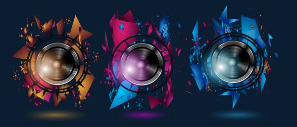 Affiche de design d'art de danse disco — Image vectorielle