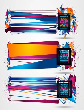 Fütüristik çerçeve sanat tasarım 