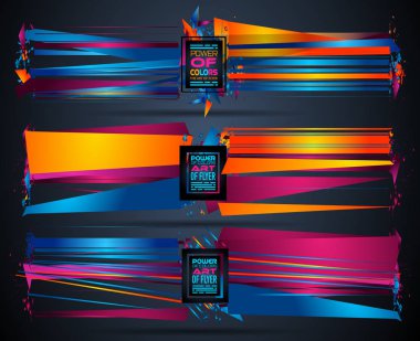 Fütüristik çerçeve sanat tasarım 