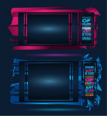 Fütüristik çerçeve sanat tasarım 