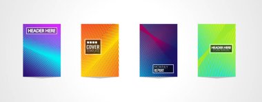 Broşür kapakları, fütüristik şablonları.