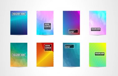Broşür kapakları, fütüristik şablonları.