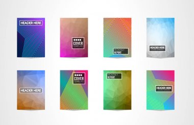 Broşür kapakları, fütüristik şablonları.