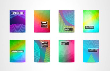 Broşür kapakları, fütüristik şablonları.