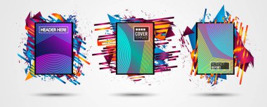 Fütüristik çerçeve sanat tasarım