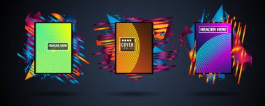 Fütüristik çerçeve sanat tasarım