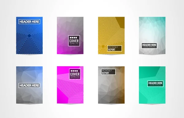 Brochure Covers,  Futuristic  Templates. — Stock Vector