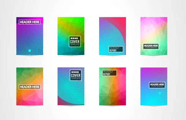 Brochure Covers,  Futuristic  Templates. — Stock Vector