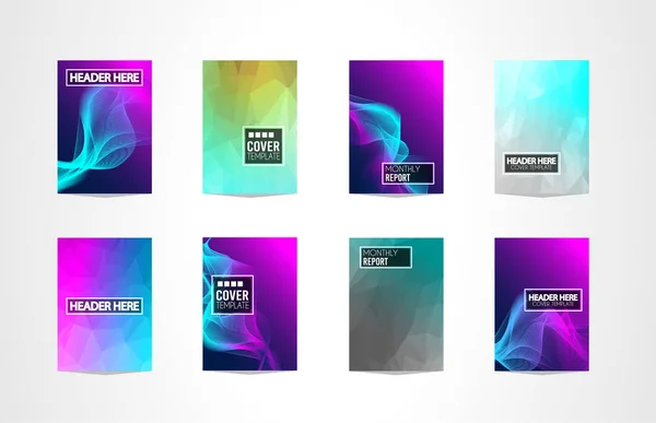 Brochure Covers,  Futuristic  Templates. — Stock Vector