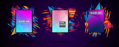 Fütüristik çerçeve sanat tasarım