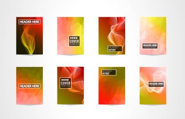 Broşür kapakları, fütüristik şablonları.