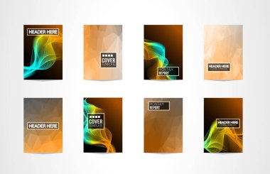 Broşür kapakları, fütüristik şablonları.