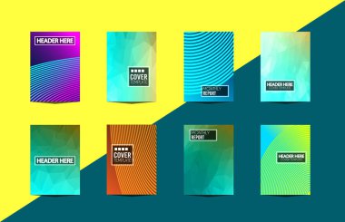 Broşür kapakları, fütüristik şablonları.