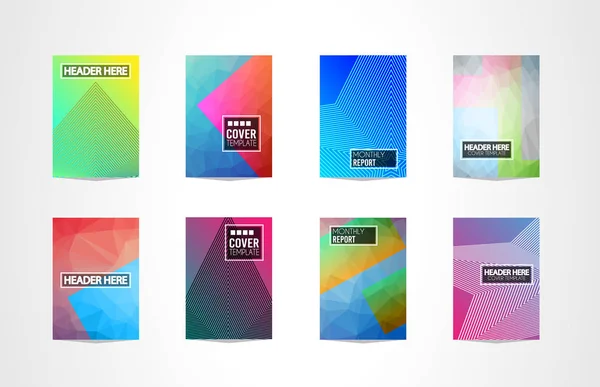 Brochure Covers,  Futuristic  Templates. — Stock Vector