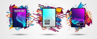 Fütüristik kare sanat tasarım