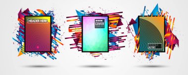 Fütüristik kare sanat tasarım