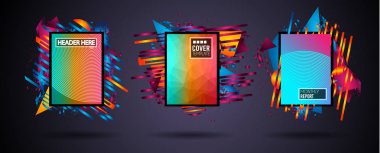 Fütüristik kare sanat tasarım